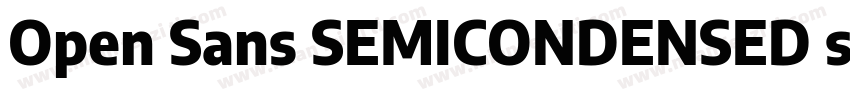 Open Sans SEMICONDENSED semibol字体转换